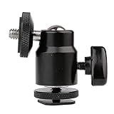 Mini Cabeça Ball Head 1 4 Com Adaptador De Sapata