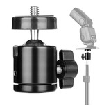 Mini Cabeça Ball Head Para Led Ring Suporte Para Tripé