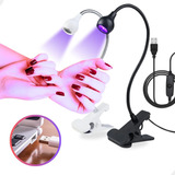 Mini Cabine Lanterna Clip De Mesa Led Uv Secagem Gel Unhas