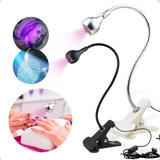 Mini Cabine Lanterna Clip De Mesa Led Uv Secagem Gel Unhas