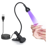 Mini Cabine Led Uv Lâmpada Clip De Mesa Secagem Gel Unhas