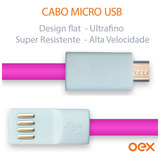 Mini Cabo Usb Micro Usb Flat