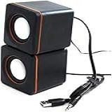 Mini Caixa De Som 2 0 Para PC Notebook Tablete Celular TV 3W RMS USB