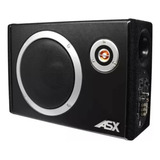 Mini Caixa De Som Aplificada Asx Sub 8 150w Rms 12v 4ohms Cor Preto