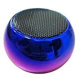 Mini Caixa De Som Bluetooth TWS Speaker Portátil Em Metal Comacto E Potente Azul E Rosa