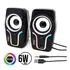 Mini Caixa De Som Multimídia Gamer Rgb Pc Notebook Kpro804