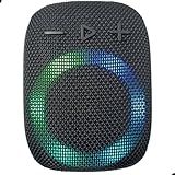 Mini Caixa De Som Para Bike Moto Visor Led Portatil Guidao Bike Moto Bluetooth Radio FM Som Potente 5w 1200Amh Bateria Duravel Resistente A Agua Com Suporte Original Cores Sortidas