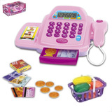 Mini Caixa Registradora Brinquedo Infantil Som Luz Calcula