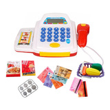 Mini Caixa Registradora Brinquedo Infantil Som Luz Calcula