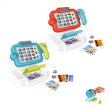 Mini Caixa Registradora Scaner Brinquedo Som Luz Calcula