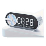 Mini Caixinha De Som Bluetooth Rádio Fm Relógio Despertador