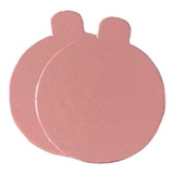 Mini Cakeboard Base Laminada Suporte P Doces Finos C 40 Uni Cor Rose Gold