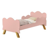Mini Cama Angel Nuvem Infantil Proteção Lateral Rose
