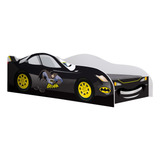 Mini Cama Carro Com Proteção Lateral Personagem Preto