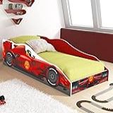 Mini Cama Carro Formula 1 RPM Com Colchao   Vermelho   Lojas RPM