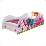 Mini Cama Carruagem Com Colchão Princesa Fazendinha Quarto