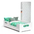 Mini Cama Infantil Montessoriana Encanto Para Quarto De Criança Menina E Menino Com Colchão E Proteção Lateral Cor Branco