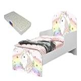 Mini Cama Juvenil Infantil Adesivada C Colchão Juvenil Pelmex Unicornio