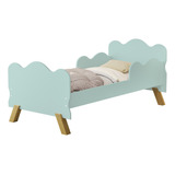 Mini Cama Juvenil Infantil Angel Menta Com Proteção Lateral