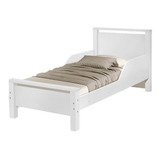 Mini Cama Pequena Com Proteção Lateral Pes De Madeira Meli