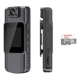 Mini Câmera Corporal Hd 1080p Gravador De Vídeo Espiã 32gb