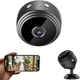 Mini Câmera De Segurança Wi Fi A9 Visão Noturna Controle Por Aplicativo Preta