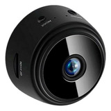Mini Câmera Espiã Visão Noturna C/ Gravador De Voz Wifi A9 Cor Preto