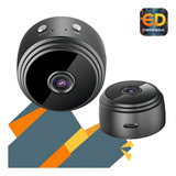 Mini Camera Espiã Wifi Sem Fio A9 Etiqueta Desejo 1080p Detecta Movimento Cor Preto Usb Cartão Micro Sd Wireless