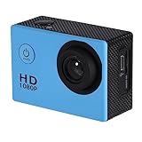 Mini Câmera Esportiva Dv, Filmadora De Ação Com Tela Hd à Prova D'água De 2,0 Polegadas Com Carregamento Usb (azul)