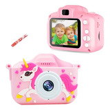 Mini Câmera Infantil Digital Unicornio Fotografia Criança
