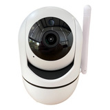 Mini Câmera Ip Wifi 2mp Com Áudio E Rastreamento Automático Cor Branco