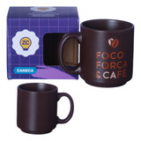 Mini Caneca Foco Força E Café Café Expresso Cerâmica 100ml