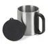 Mini Caneca Pequena Com Tampa De Plástico 180ml Café