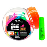 Mini Caneta Marca Texto Pote 24 Un Coloridas Neon Cores