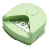 Mini Canteadeira Portátil Para Papel Raio De 5mm Verde