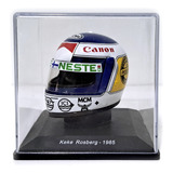 Mini Capacete - Keke Rosberg F1 - 1985 - 1/5 - 10x S/ Juros