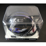 Mini Capacete Nfl Baltimore Ravens Assinado