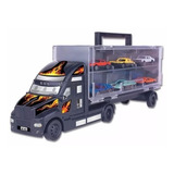 Mini Carreta C 6 Carrinhos Infantil Caminhão Cegonha Criança