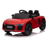 Mini Carrinho Infantil Elétrico 12v Audi Vermelho Luz Música