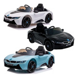 Mini Carro Elétrico Infantil Bmw I8 Controle Remoto Cores