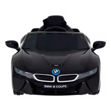 Mini Carro Elétrico Infantil Bmw I8 Controle Remoto Preto