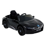 Mini Carro Elétrico Infantil Bmw I8 Controle Remoto Preto