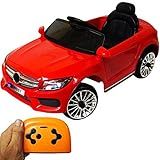 Mini Carro Elétrico Infantil Com Controle Remotos Mercedes Vermelho