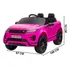 Mini Carro Elétrico Infantil Criança 12v Land Rover Evoque Controle Remoto Rosa Brinqway Importway Bw-128