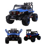 Mini Carro Elétrico Jipe 4x4 Infantil 12v Com 2 Assentos Cor Azul Voltagem Do Carregador 110v 220v