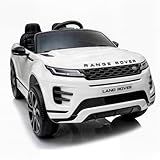 Mini Carro Eletrico Licenciado Land Rover Evoque Infantil Pedal Controle Remoto 12v Cor Branco Voltagem Do Carregador 110v 220v Motorizado Com Som Brinquedo Para Crianças Carrinho Luxo