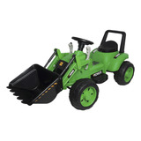 Mini Carro Trator Escavadeira Elétrico 6v Infantil Verde