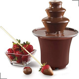Mini Cascata Panela Fondue 110v Eletrica Fonte De Chocolate Cor Marrom 127v