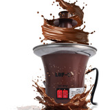 Mini Cascata Panela Fondue 110v Eletrica Fonte De Chocolate Cor Marrom