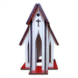 Mini Casinha Suculenta Igreja Casa Maquete Jardim Brinquedo